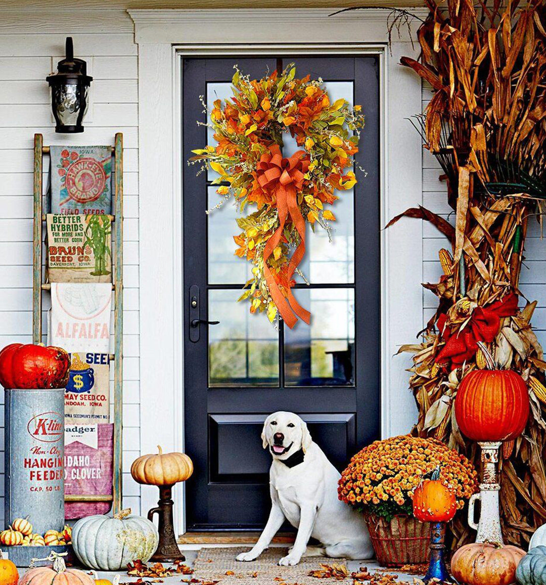 Autumn Vine Ring Wreath | Seasonal Door Decor | Fall Accent