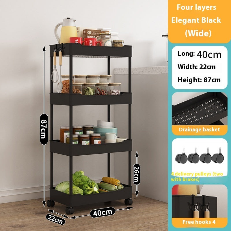 Multi-Story Kitchen Storage Cart | Floor Standing & Space-Saving