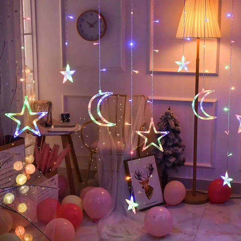 LED Star Curtain Lights | Fairy String Lights | Magical Decor