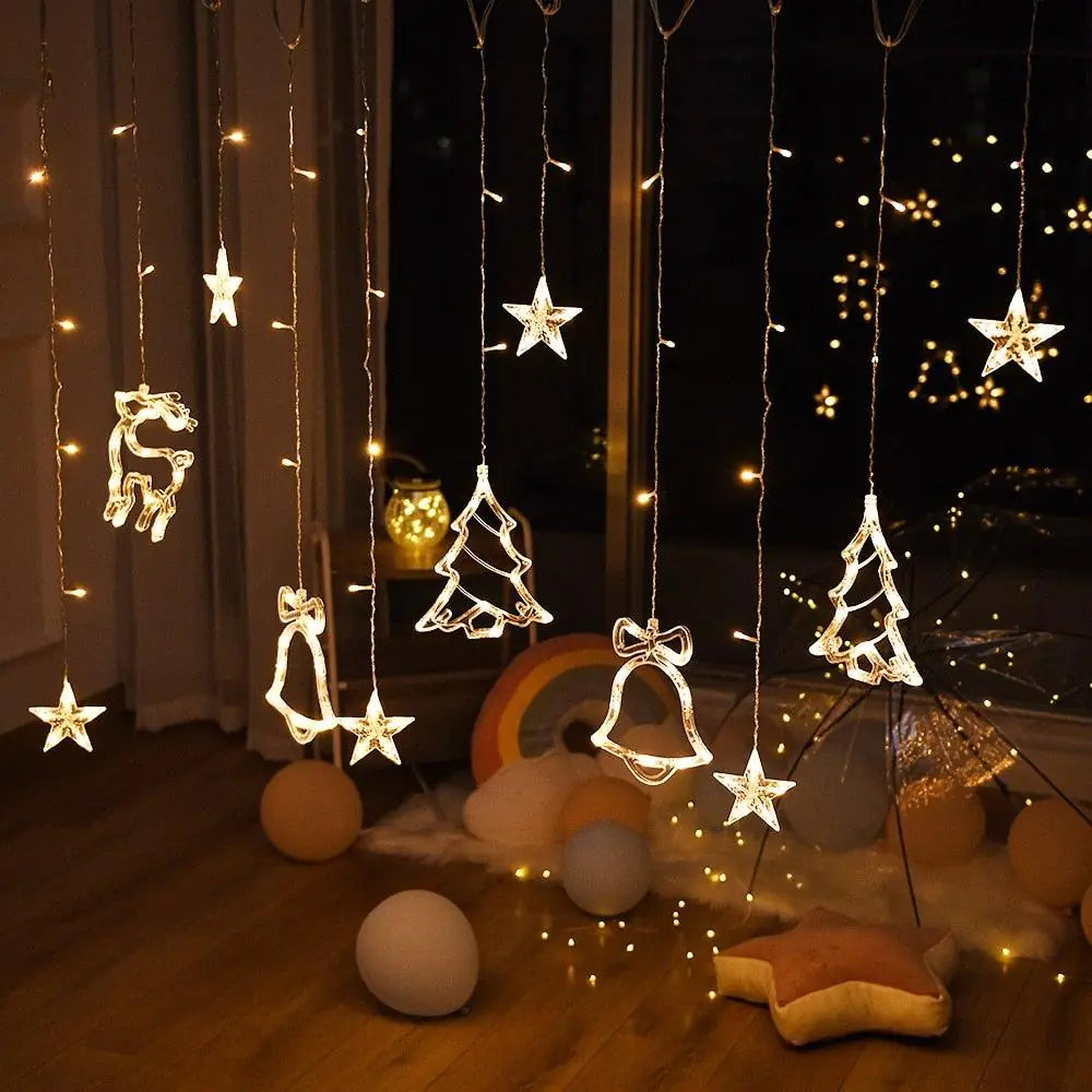 LED Star Curtain Lights | Fairy String Lights | Magical Decor