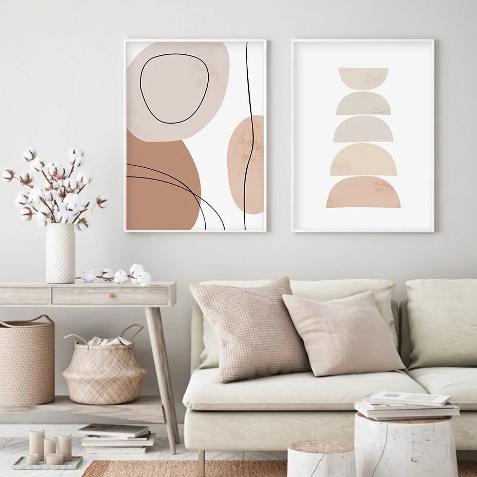 Abstract Geometric Style Canvas Wall Art Painting