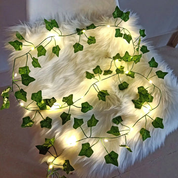 Green Leaf String Lights | Eco-Inspired Decor | Versatile