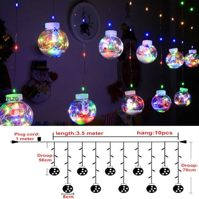 Curtain String Light Ball | Magical Festive Lighting